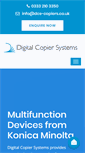 Mobile Screenshot of dcs-copiers.co.uk