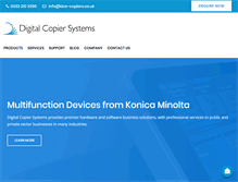 Tablet Screenshot of dcs-copiers.co.uk